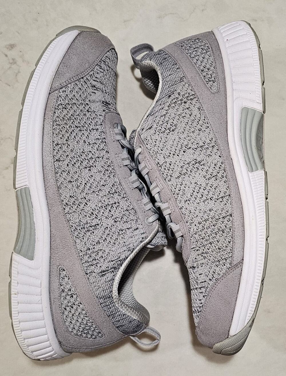 Orthofeet Lava 613 Men's Gray Knit Orthopedic Sneakers Size 10.5 4E X-Wide